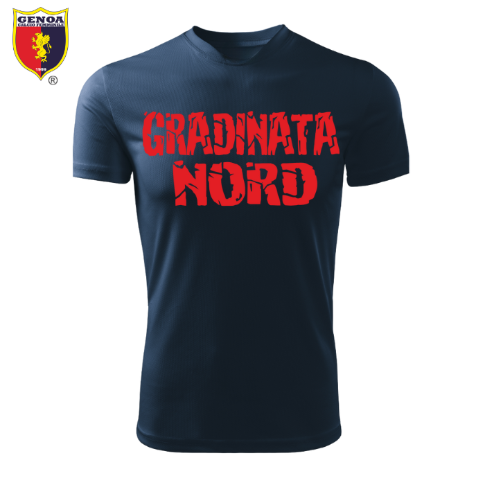 Maglia Genoa Calcio – Gradinata Nord ufficiale, stile rossoblù