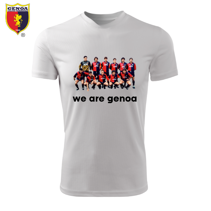 Maglia “We Are Genoa” – T-shirt Storica Squadra Schierata