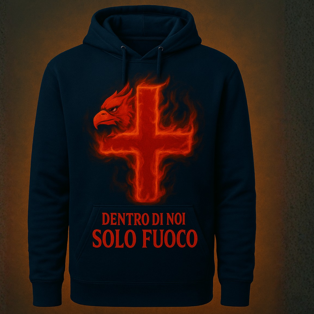 🔥 “Dentro di noi solo fuoco” – Felpa numerata da collezione (30 pezzi) 🔥