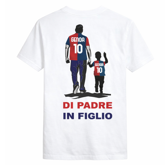 T-shirt Di Padre in Figlio – Tradizione Rossoblù