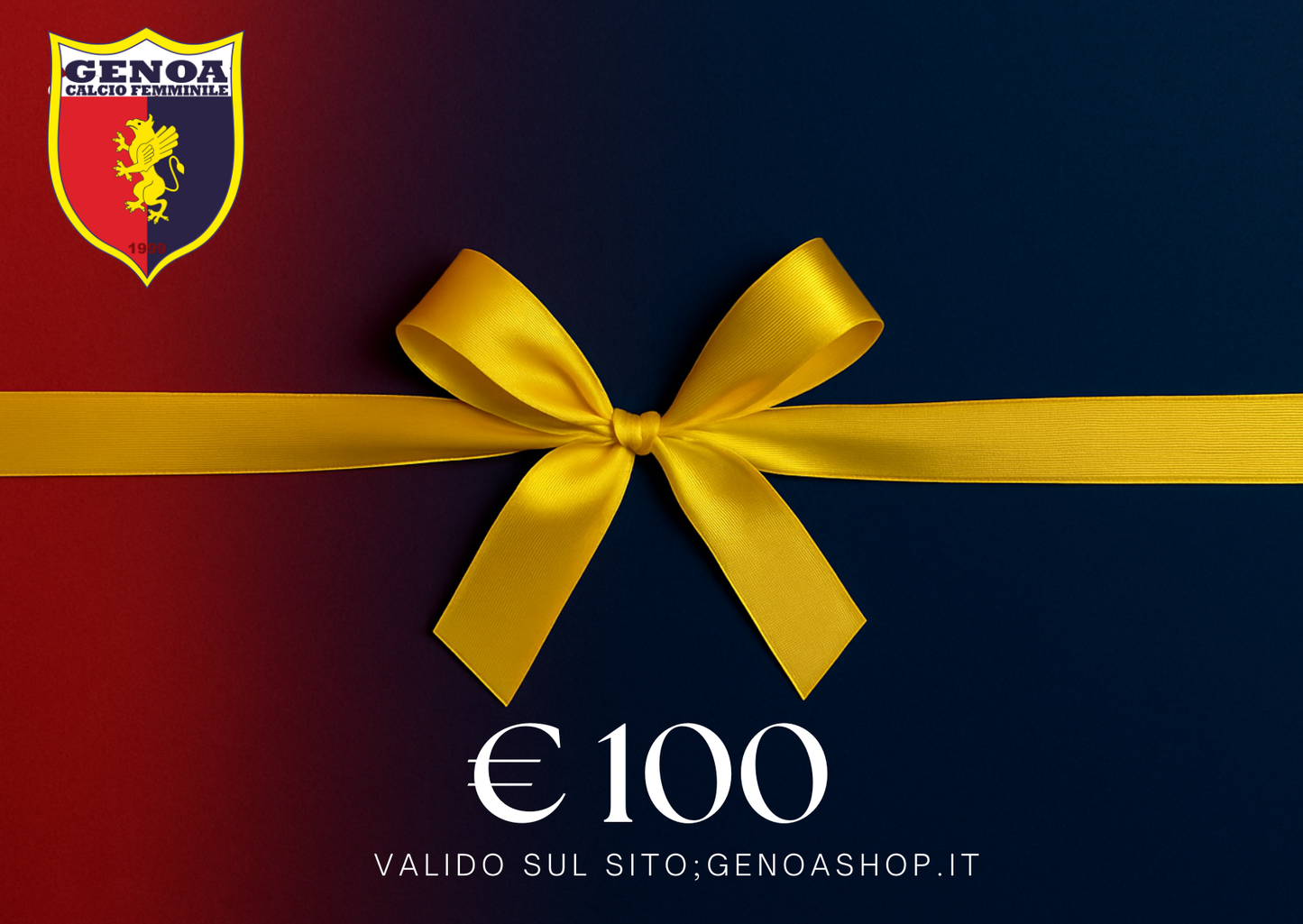 Gift Card Genoa – 25€, 50€, 75€, 100€