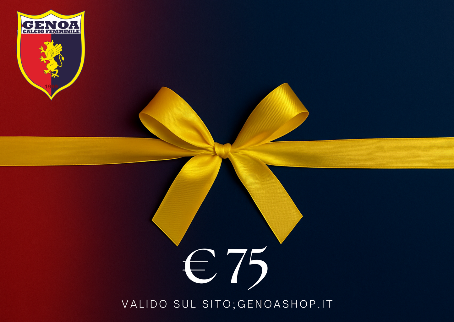 Gift Card Genoa – 25€, 50€, 75€, 100€